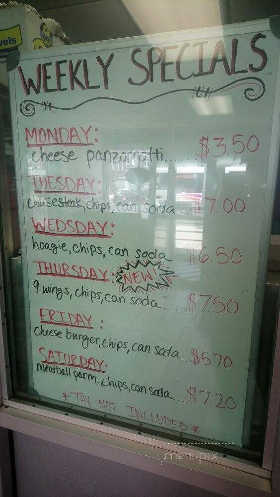 Panzarotti Pizza King - Camden, NJ menu_pic