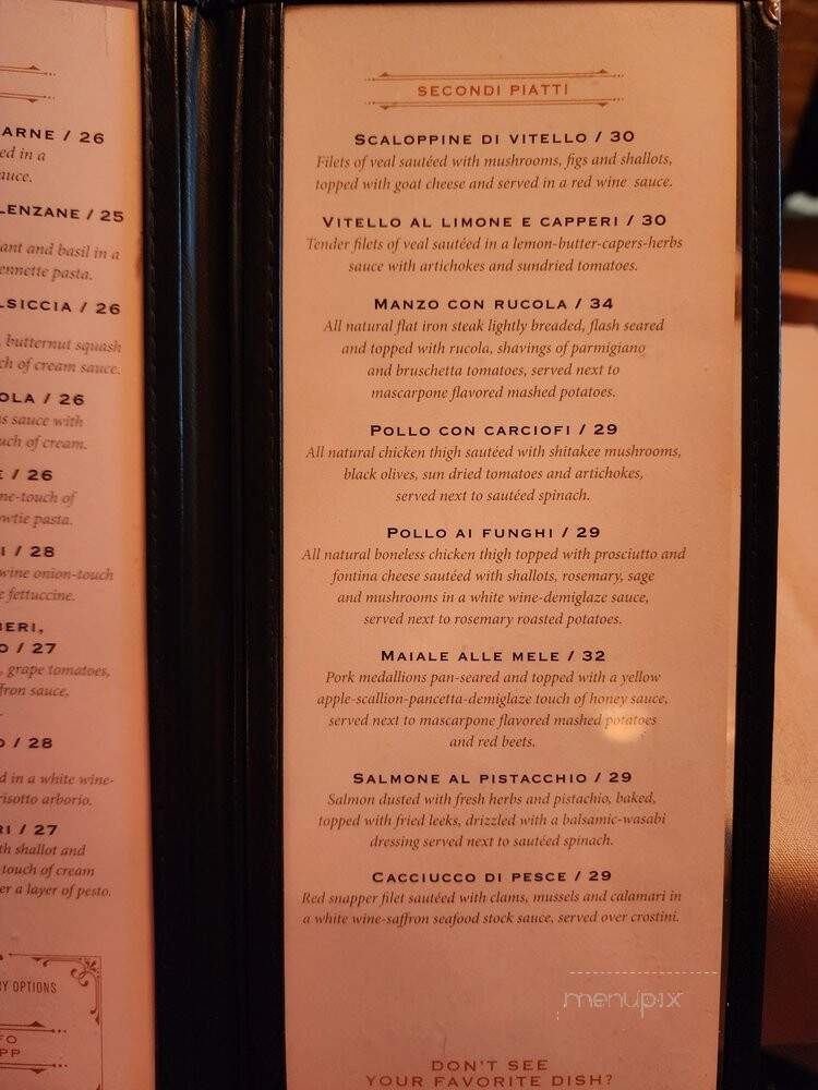 Sapori's Trattoria - Collingswood, NJ menu_pic