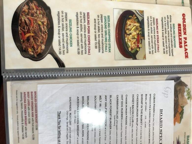Golden Palace Diner - Vineland, NJ menu_pic