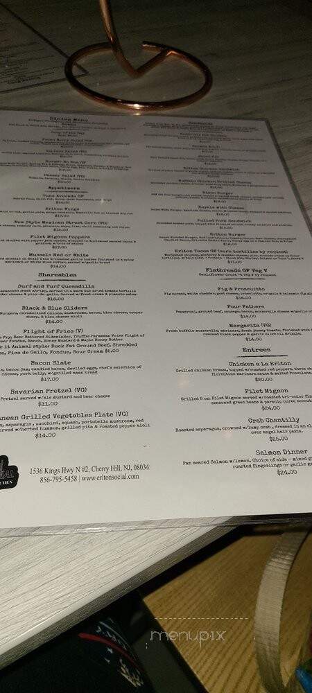 Erlton Ballroom - Cherry Hill, NJ menu_pic