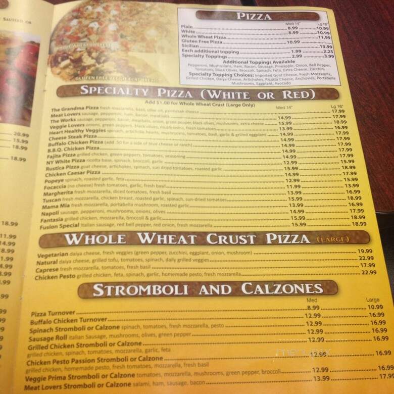 Healthy Garden and Gourmet Pizza - Voorhees, NJ menu_pic