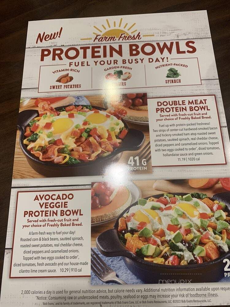 Bob Evans Restaurant - Mount Laurel, NJ menu_pic