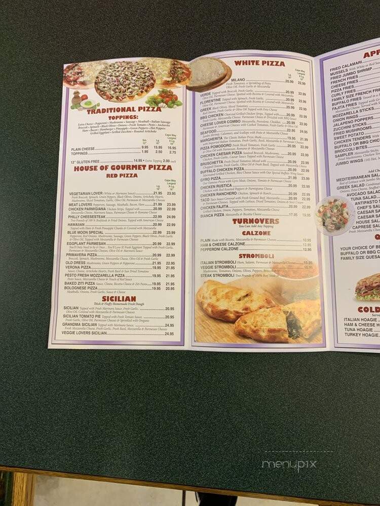 Blue Moon Pizza - North Cape May, NJ menu_pic