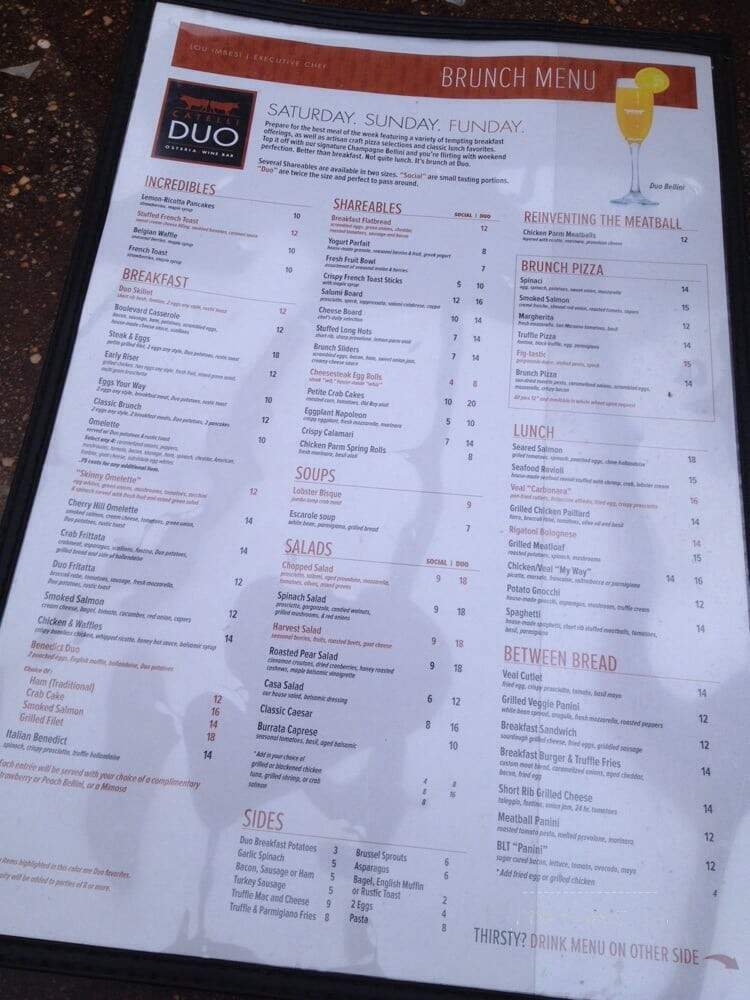 Catelli Ristorante - Voorhees, NJ menu_pic