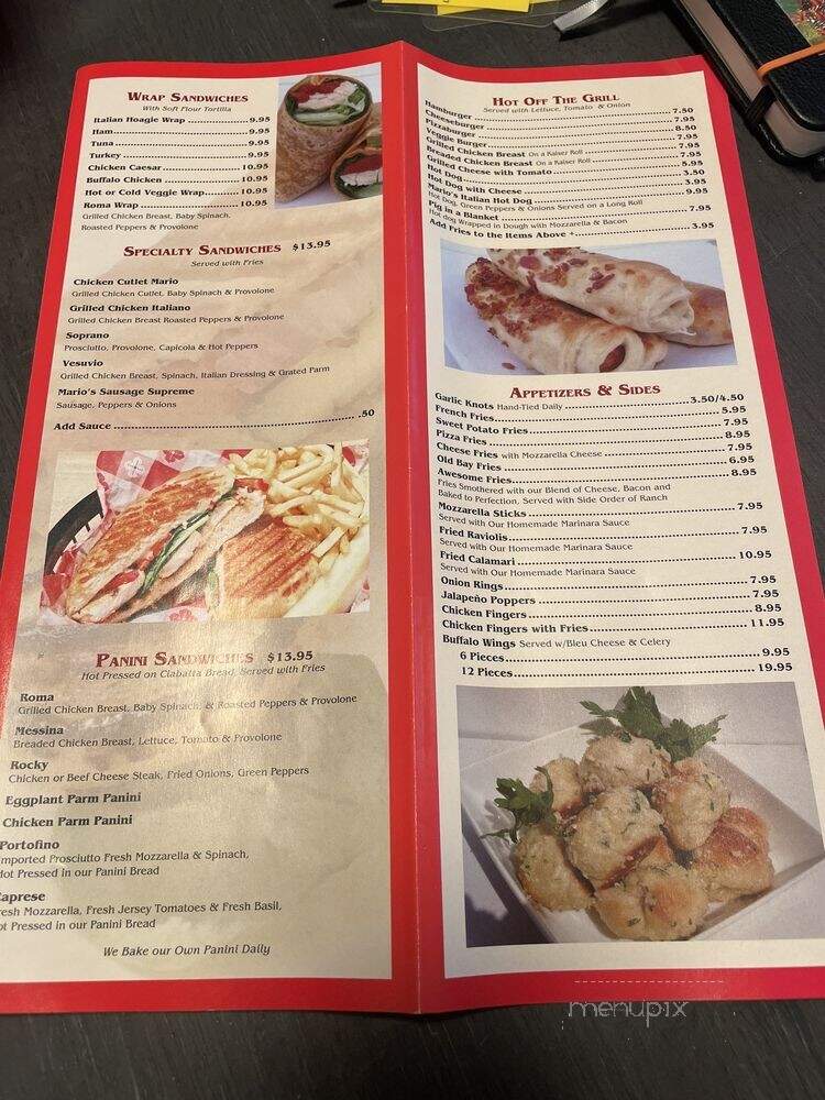 Mario's Pizza & Subs - Cape May, NJ menu_pic
