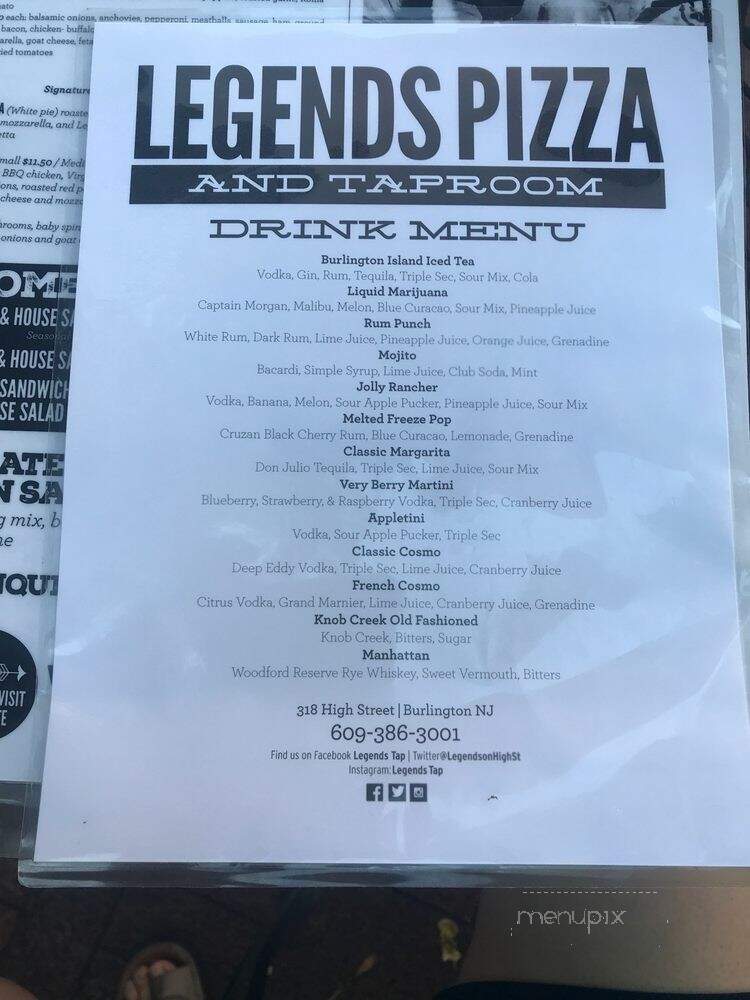 Legends Gourmet Pizza & Salads - Burlington, NJ