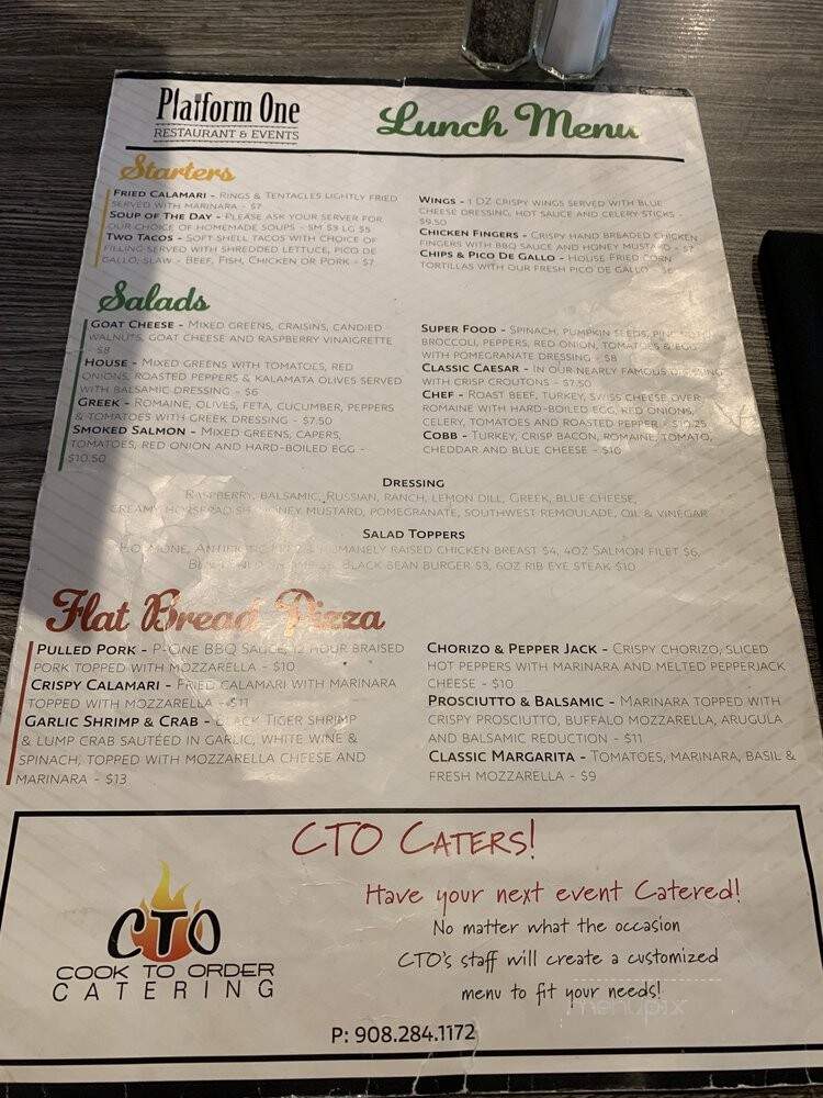 Cook To Order - Flemington, NJ menu_pic