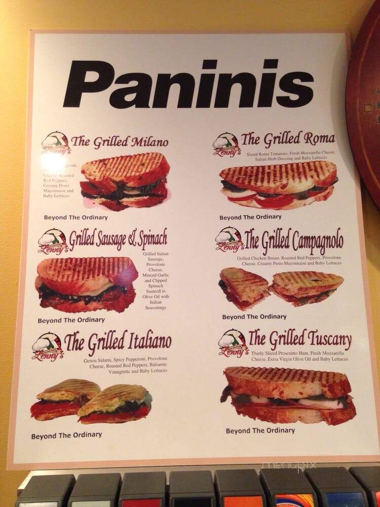 Lennys Pizza - Flemington, NJ menu_pic