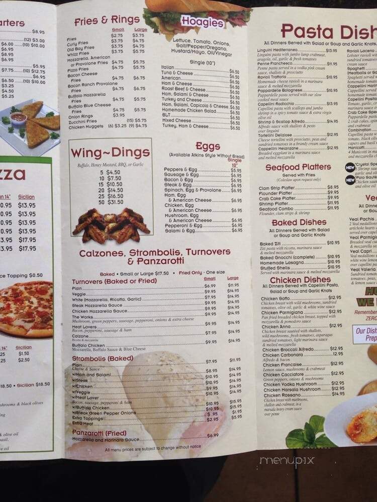 Rossano's Pizzeria & Restaurant - Hainesport, NJ menu_pic