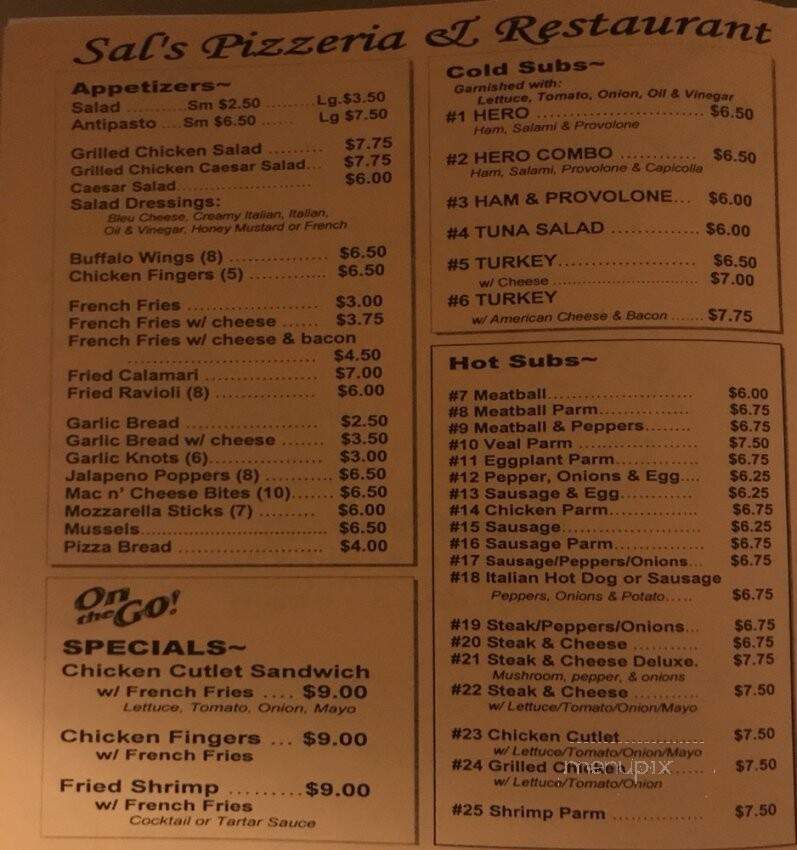 Sal's Pizza & Restaurant - Landing, NJ