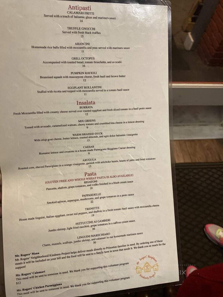 La Mezzaluna - Princeton, NJ menu_pic