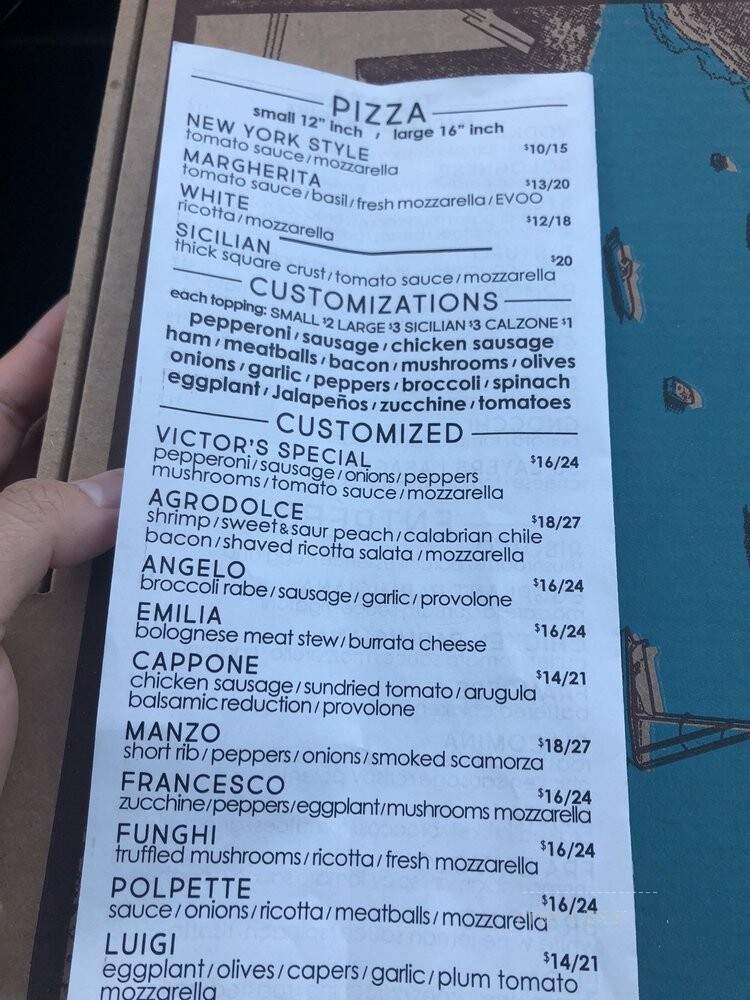 Victors Pizzeria & Restaurant - Hillsborough, NJ menu_pic