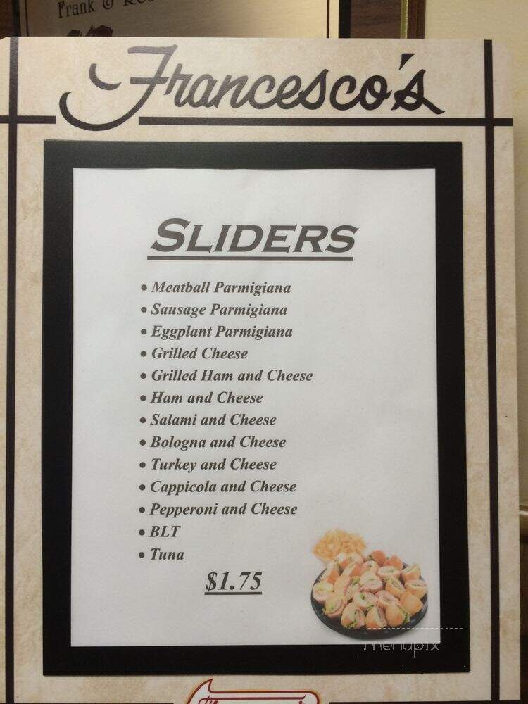 Francesco's - Raritan, NJ menu_pic