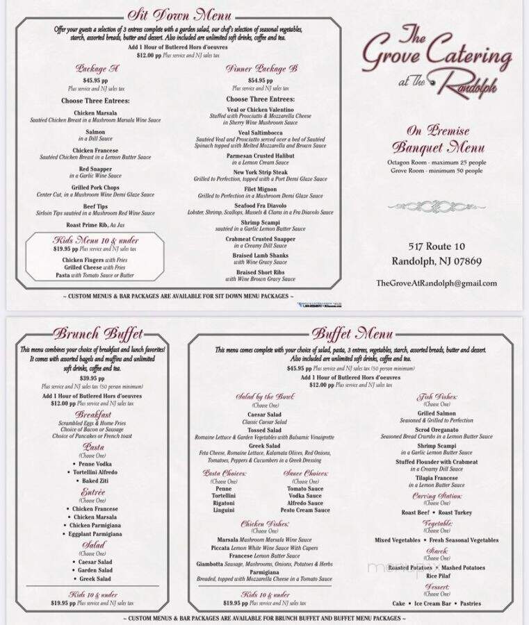 Randolph Diner - Randolph, NJ menu_pic