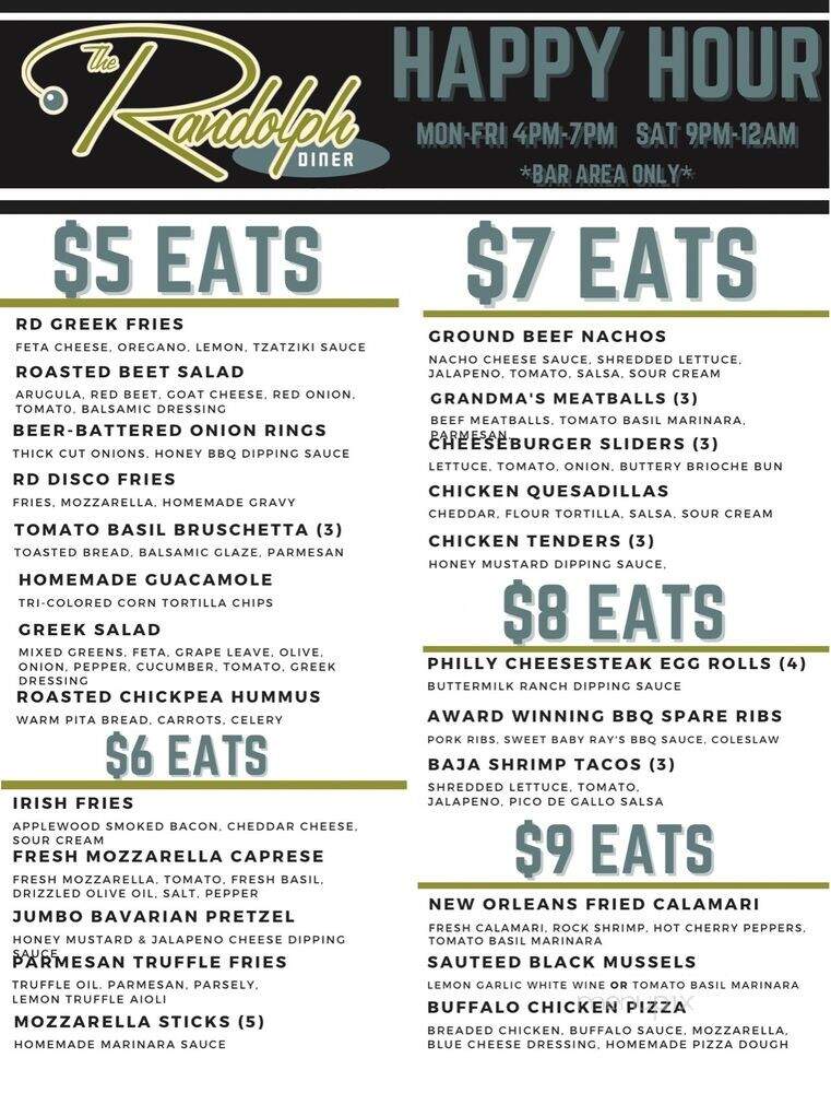 Randolph Diner - Randolph, NJ menu_pic