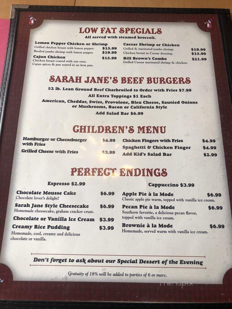 Sarah Jane's Restaurant - Somerville, NJ