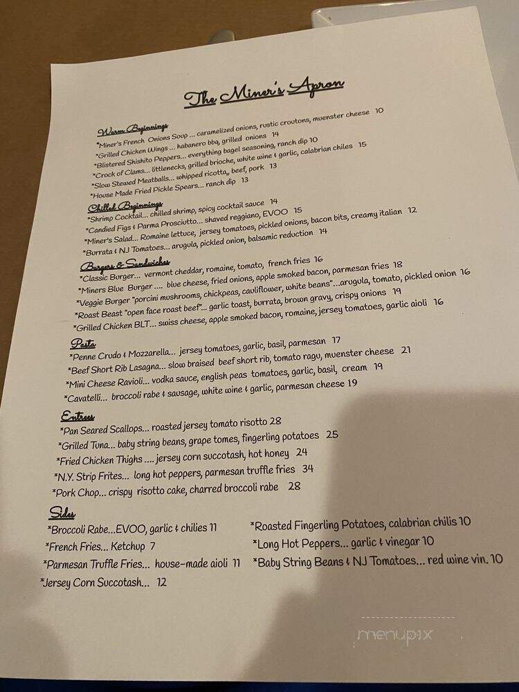 New Jersey Bar & Grill - Mine Hill, NJ menu_pic