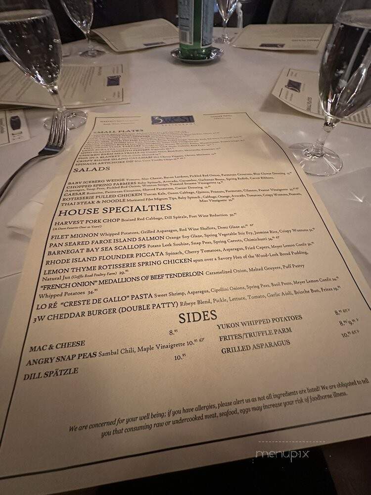 3 West - Basking Ridge, NJ menu_pic