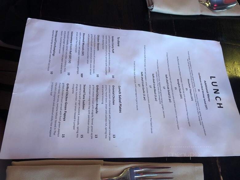 Origin Thai 2 - Morristown, NJ menu_pic