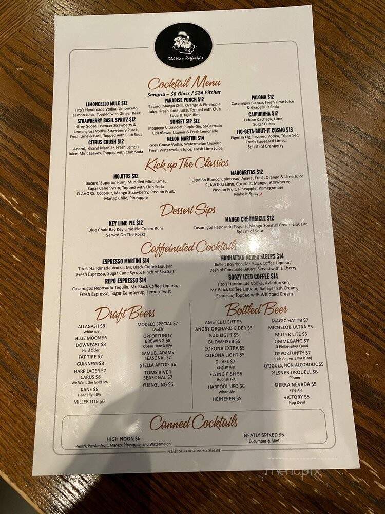 Rafferty Gourmet - New Brunswick, NJ menu_pic
