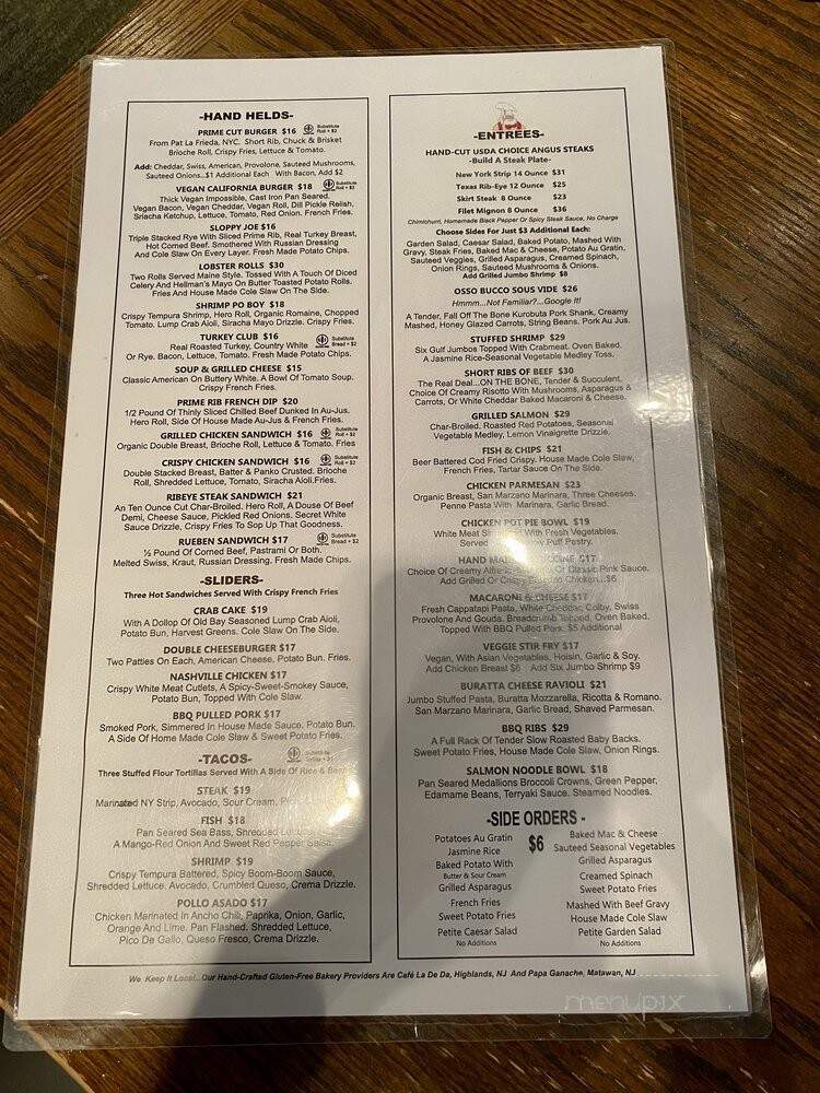 Rafferty Gourmet - New Brunswick, NJ menu_pic
