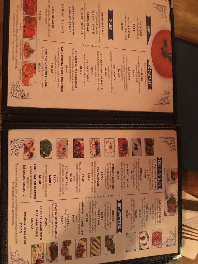 Efes Restaurant - New Brunswick, NJ menu_pic