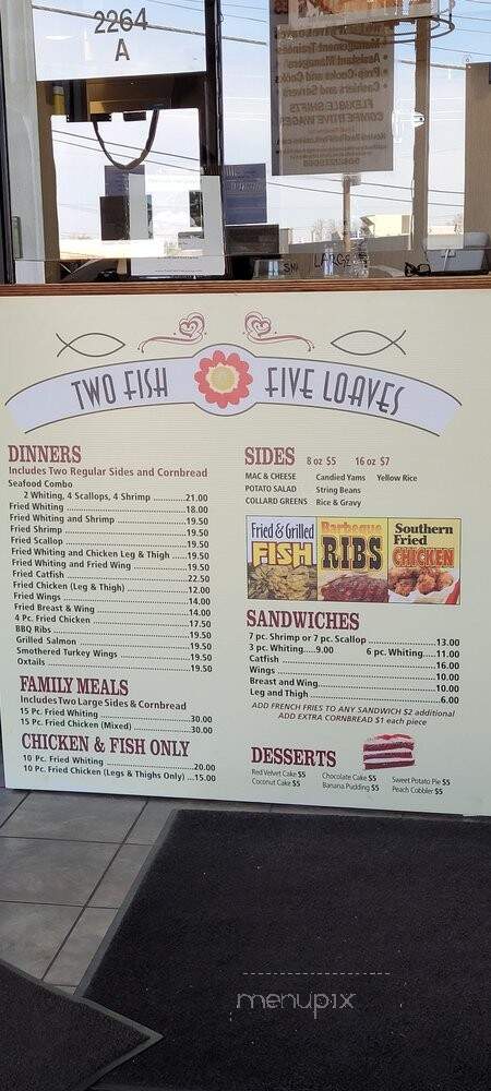 Two Fish & Five Loaves - Plainfield, NJ menu_pic