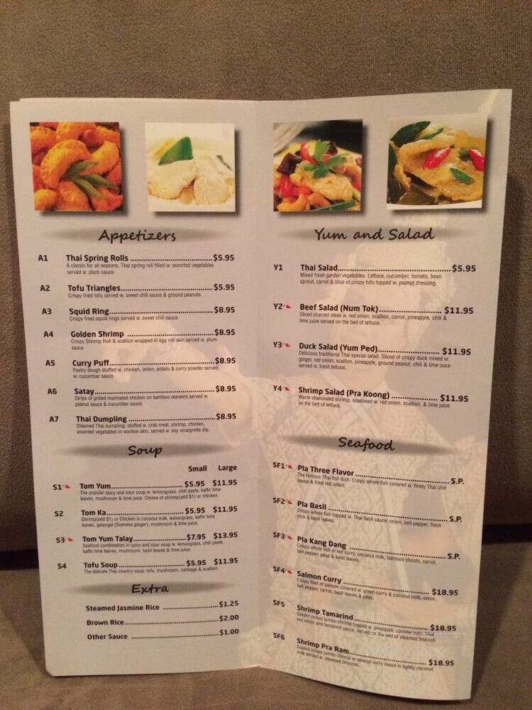 Siam House - Scotch Plains, NJ menu_pic