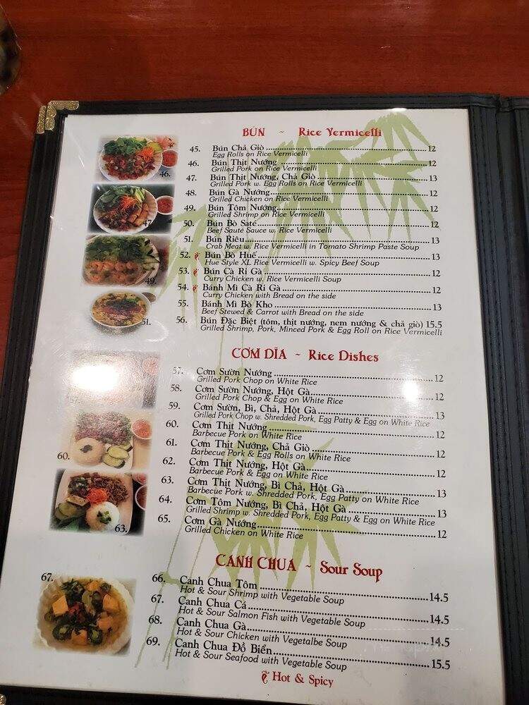 Pho Anh Dao - Edison, NJ menu_pic
