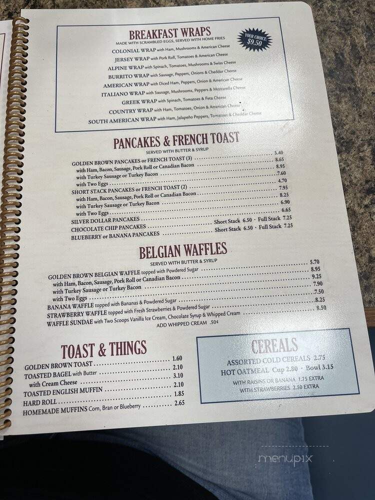 Colonial Restaurant - Fords, NJ menu_pic