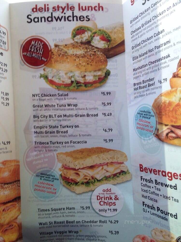 Manhattan Bagel - Freehold, NJ menu_pic