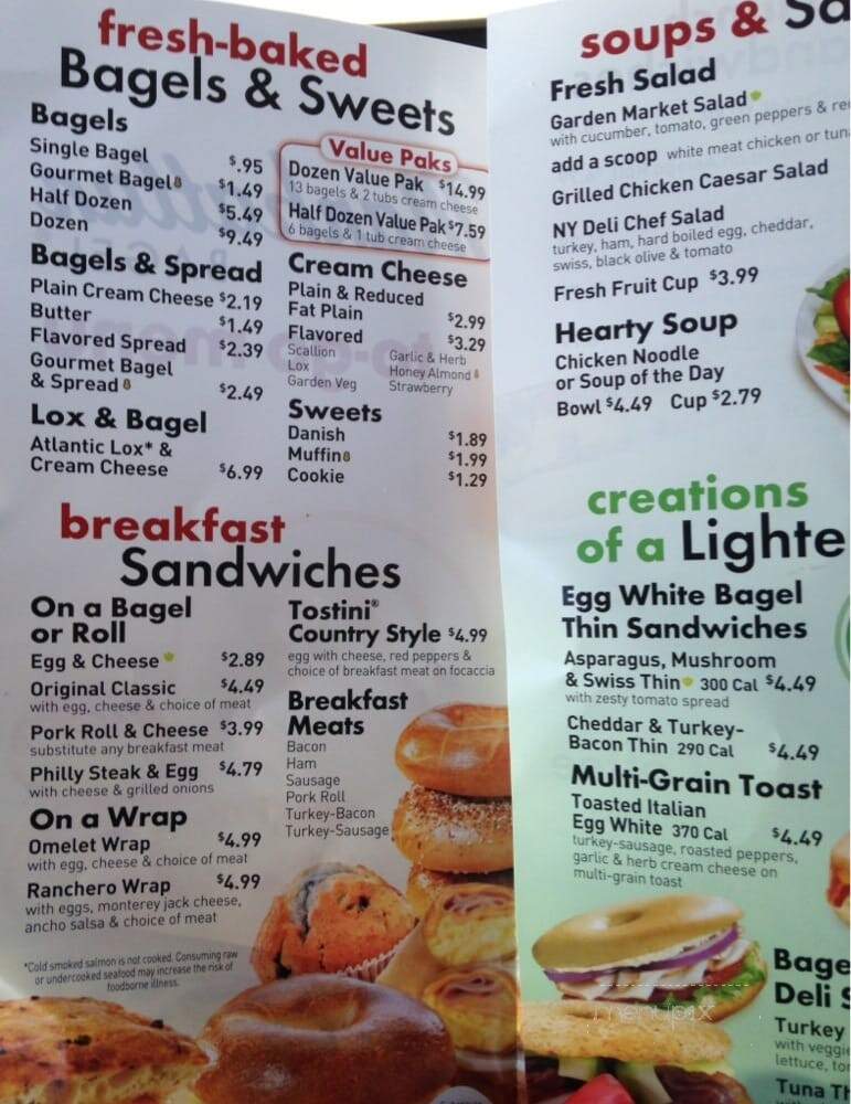 Manhattan Bagel - Freehold, NJ menu_pic