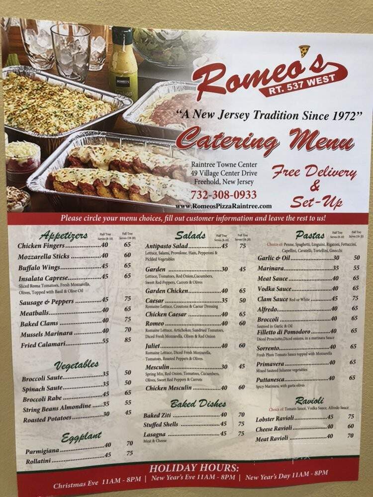Romeo's Restaurant & Pizzeria - Freehold, NJ