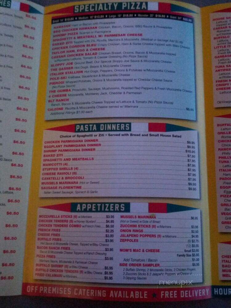 Padonno's - Union, NJ menu_pic