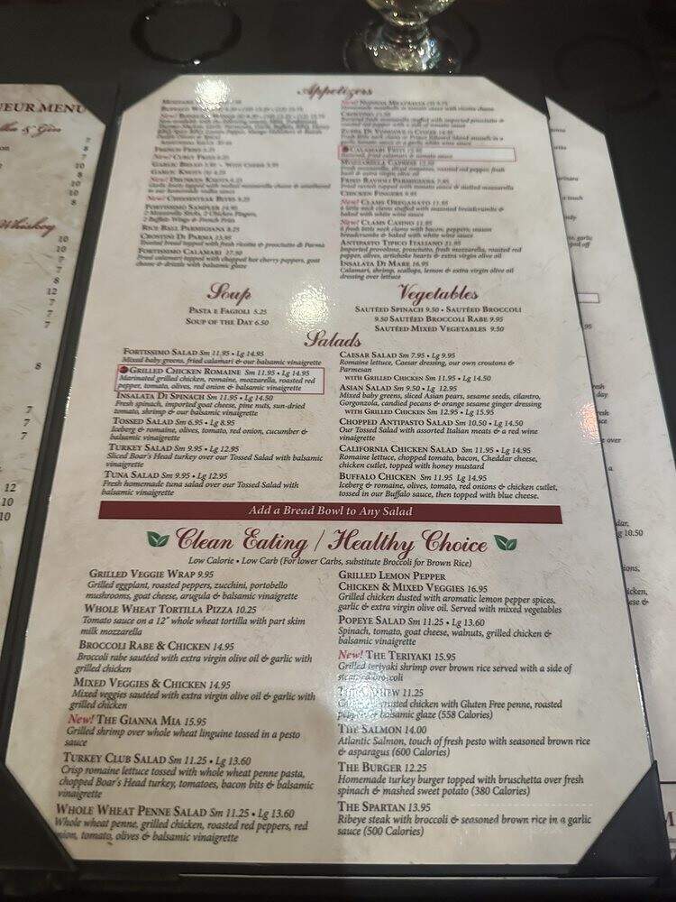 Fortissimo Osteria Pizzeria - West Orange, NJ menu_pic