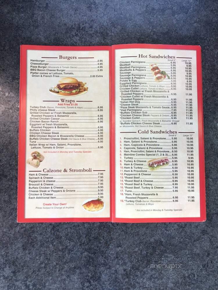 Main Line Pizza - Little Falls, NJ menu_pic