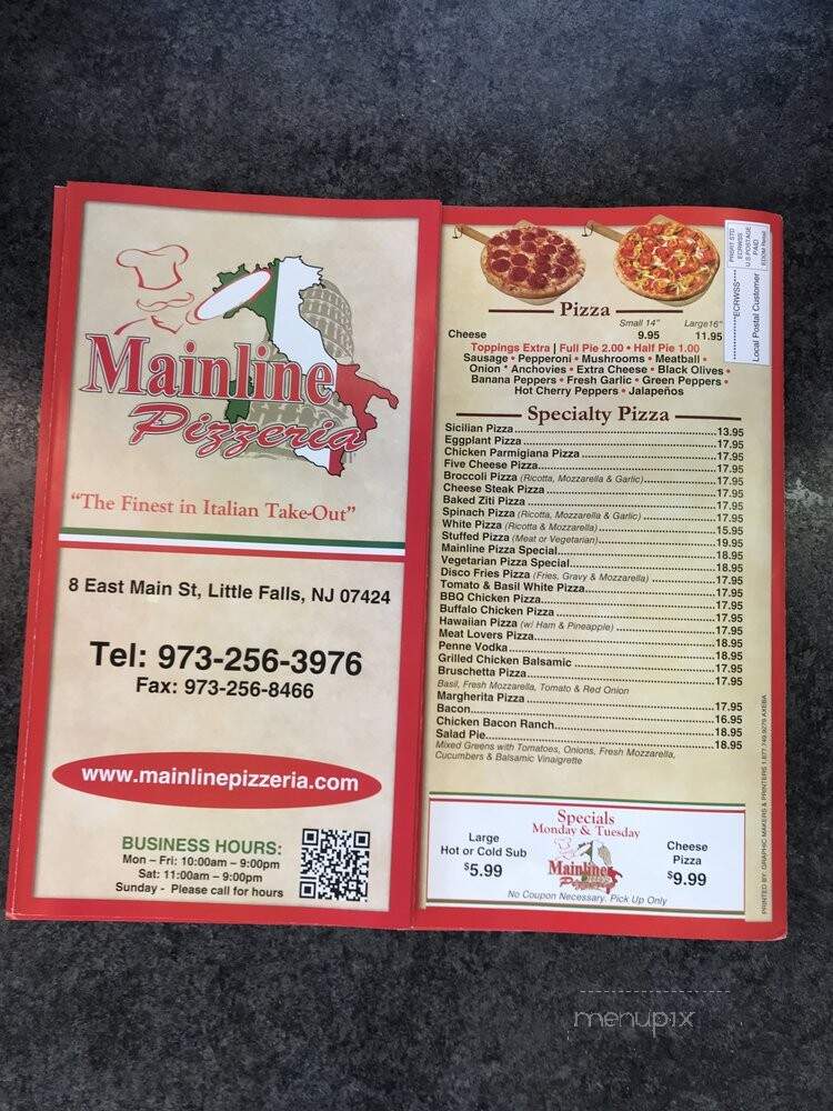 Main Line Pizza - Little Falls, NJ menu_pic