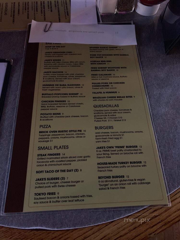 Just Jake's - Montclair, NJ menu_pic