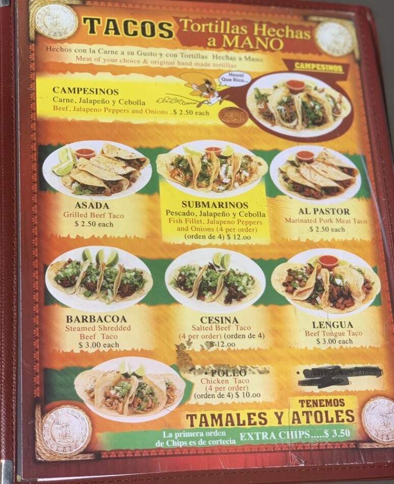 La Sierra Taqueria - Lakewood, NJ menu_pic