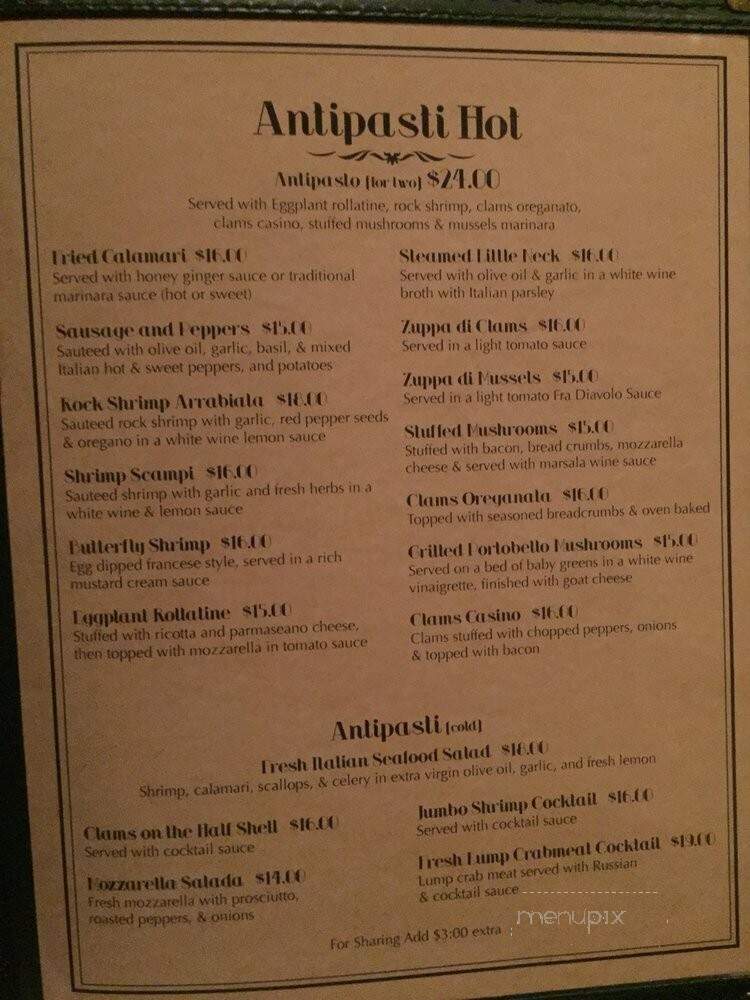 La Couronne Restaurant - Montclair, NJ menu_pic