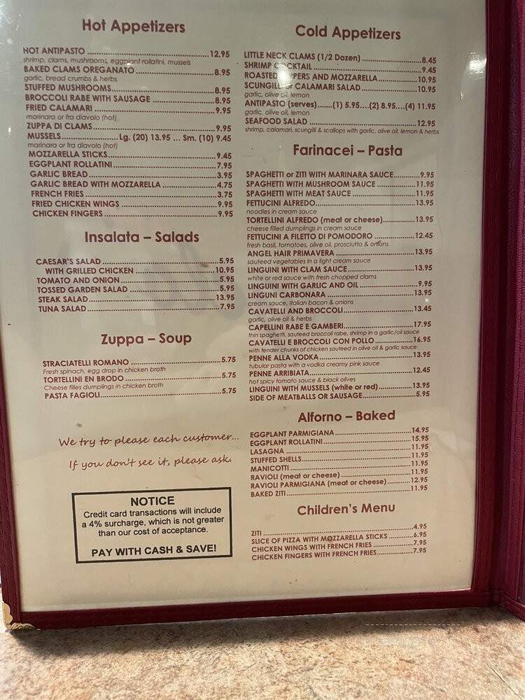 Angelo's Pizzeria - Bloomfield, NJ menu_pic