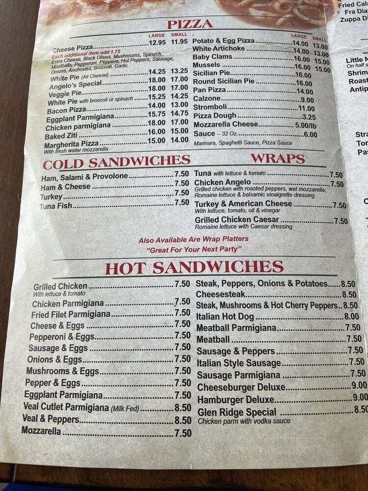 Angelo's Pizzeria - Bloomfield, NJ menu_pic