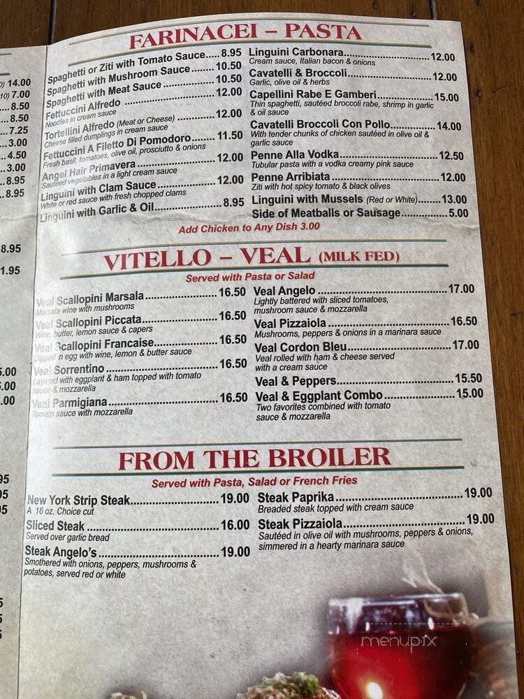 Angelo's Pizzeria - Bloomfield, NJ menu_pic