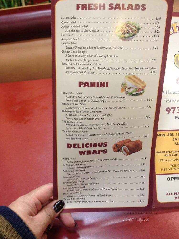 Metro View Grill - Haledon, NJ menu_pic