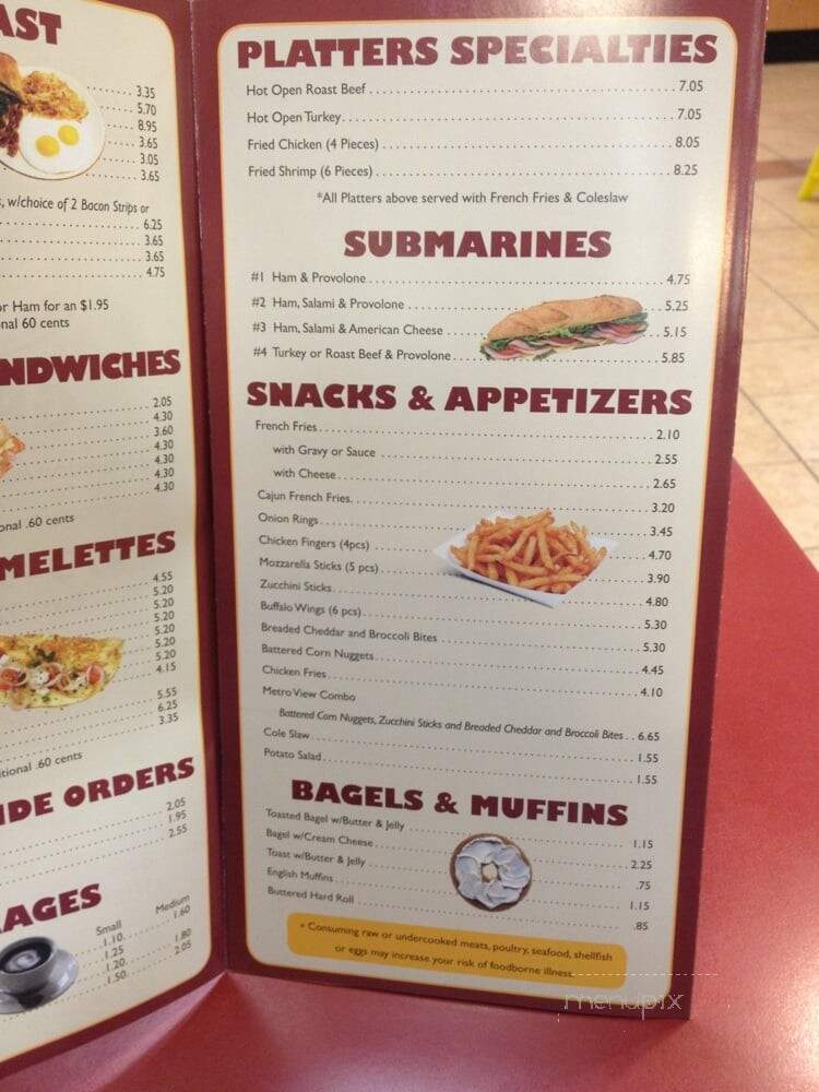 Metro View Grill - Haledon, NJ menu_pic