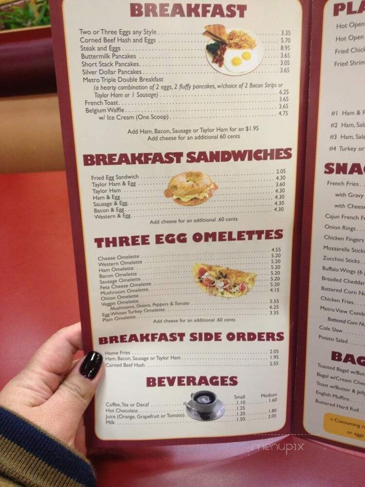 Metro View Grill - Haledon, NJ menu_pic