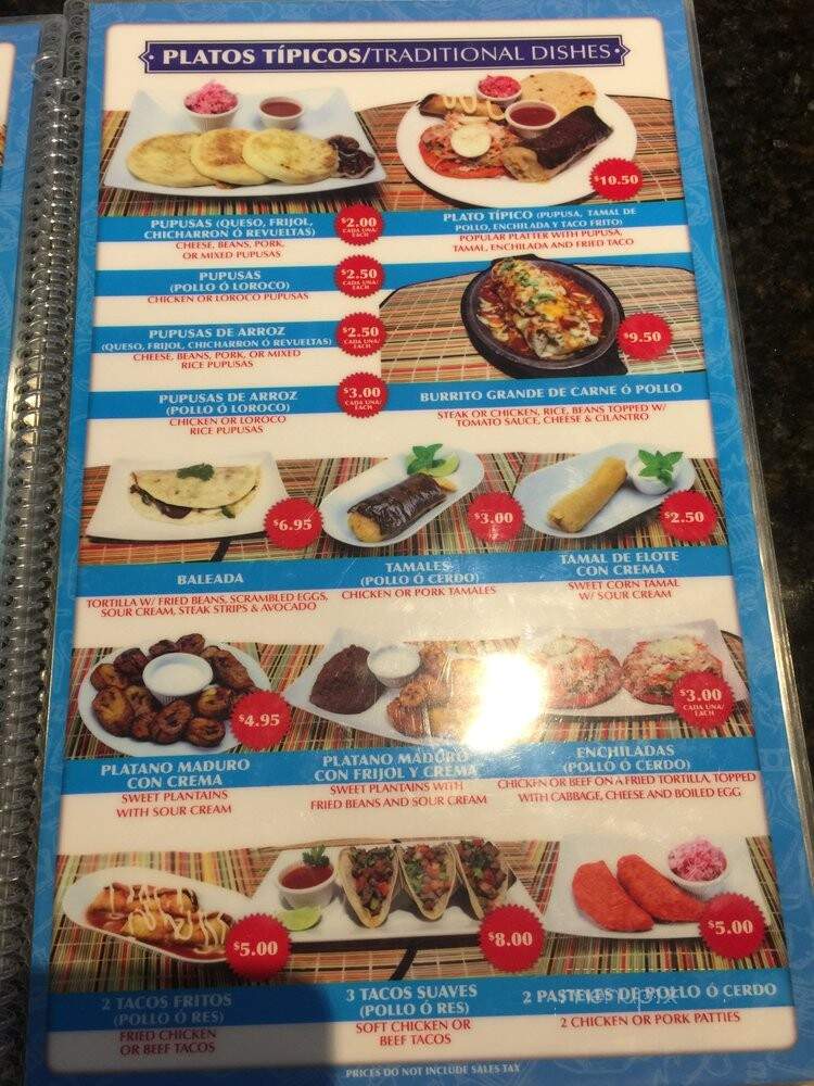 La Pupusa Loca Of Peterson - Paterson, NJ menu_pic