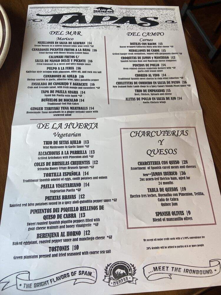 Mompou Tapas Bar & Lounge - Newark, NJ menu_pic