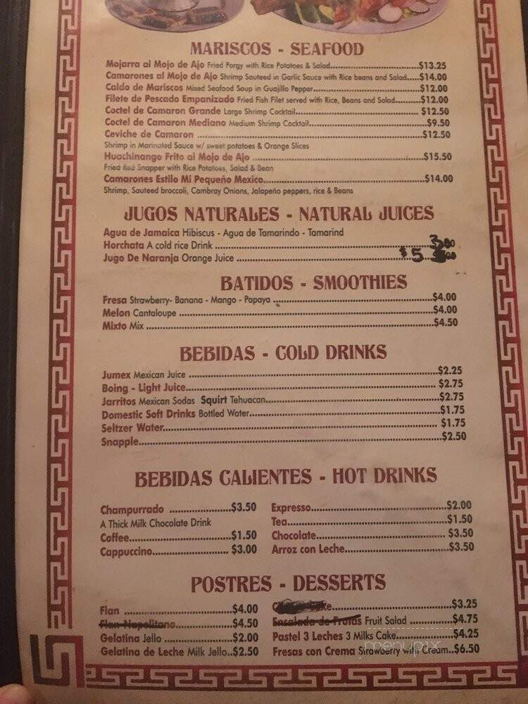 Mi Pequino Mexico - Newark, NJ menu_pic