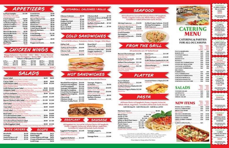 La Pizza - Harrison, NJ menu_pic
